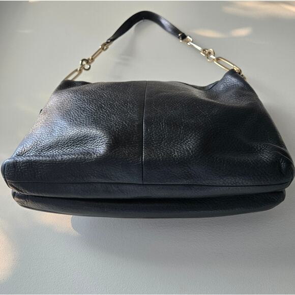 Coach Madison Shoulder Flap Bag Black Pebbled Leather Envelope Purse Handbag EUC - Picture 5 of 15
